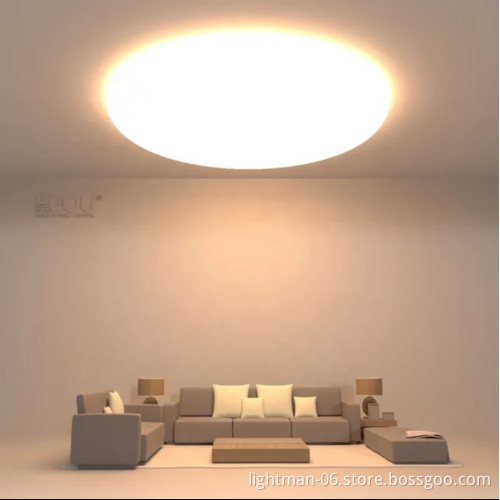 IP40 18W 120mm Frameless Round LED Panel Light